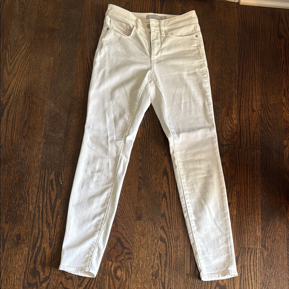 Athleta White Skinny Jeans High Waist